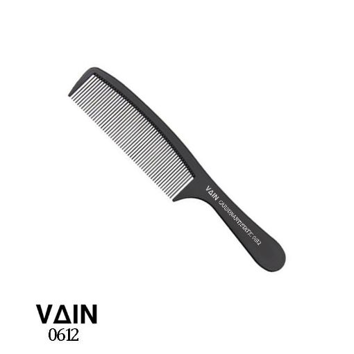 Picture of Vain Black Carbon Flat Top Clipper Comb 20.5x3.5 cm (0612)