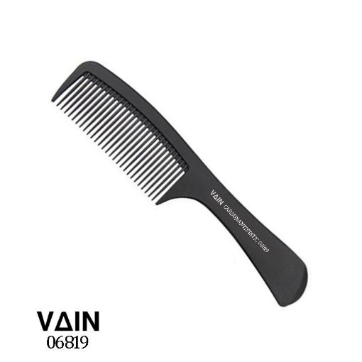 Picture of Vain Black Carbon Flat Top Clipper Comb || 22.2 * 4.5 || 6819