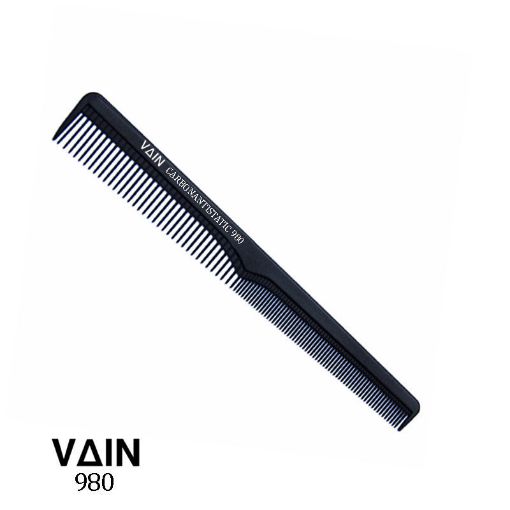 Picture of Vain Black Fine Cutting Comb Anti-static || L 18 * W2.5 cm || 980
