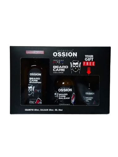 Picture of Morfose Ossion Beard Care Gift Set (Shampoo + Balsam = Oil)