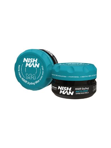 Picture of Nishman Matte Finish Hair Styling Wax M4 || 100 ml