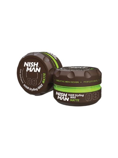 Picture of Nishman Matte Finish Hair Styling Wax 08 (150 ml)