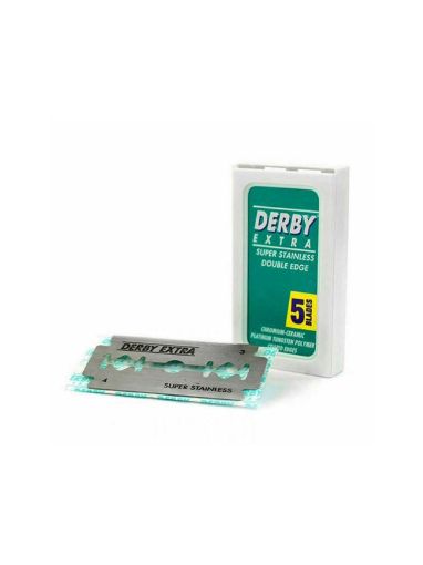 Picture of Derby Extra Super Stainless Double Edge Razor || 100 blades