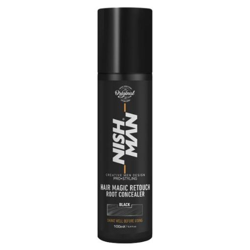 Picture of Nishman Hair Magic Retouch Root Concealer - Black - 100 ml