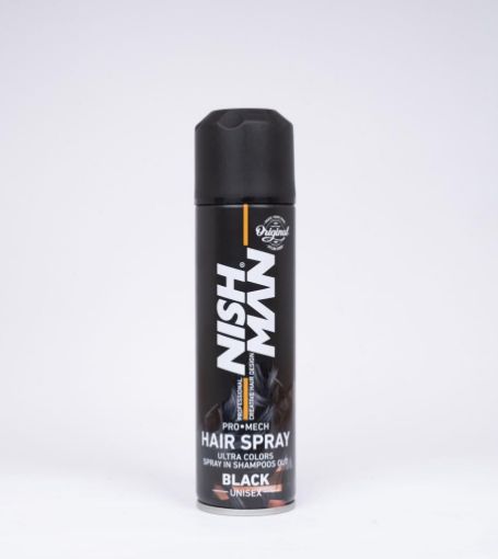 Picture of Nishman Colour Hair Spray || Black || 150 ml
