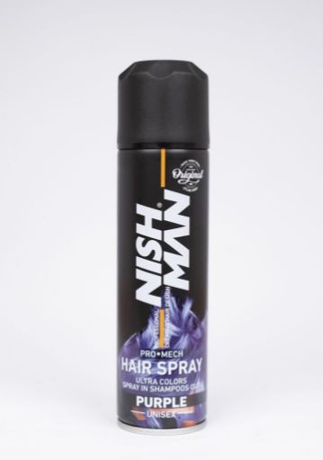 Picture of Nishman Colour Hair Spray || Purple || 150 ml