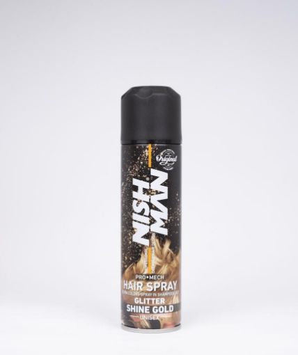 Picture of Nishman Colour Hair Spray || Glitter Gold || 150 ml