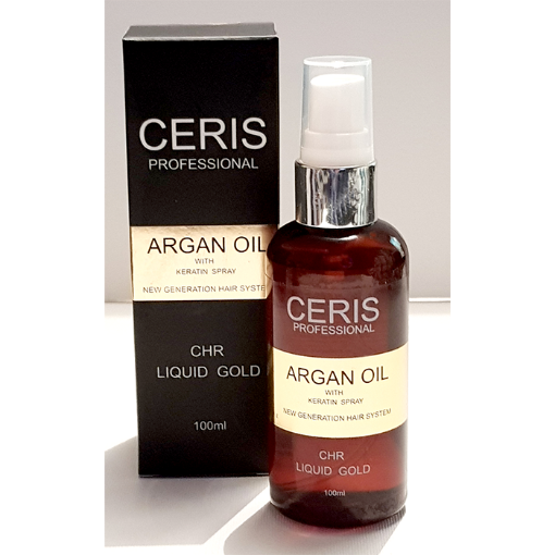Picture of Ceris Professional Argan Oil with Keratin 100ml Liquid Spray Release || 100 ml