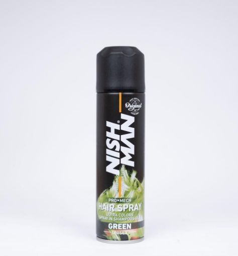 Picture of Nishman Colour Hair Spray || Green || 150 ml