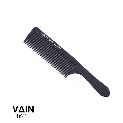 Picture of Vain Black Carbon Flat Top Clipper Comb || 21.5 * 4.5 cm || 0611