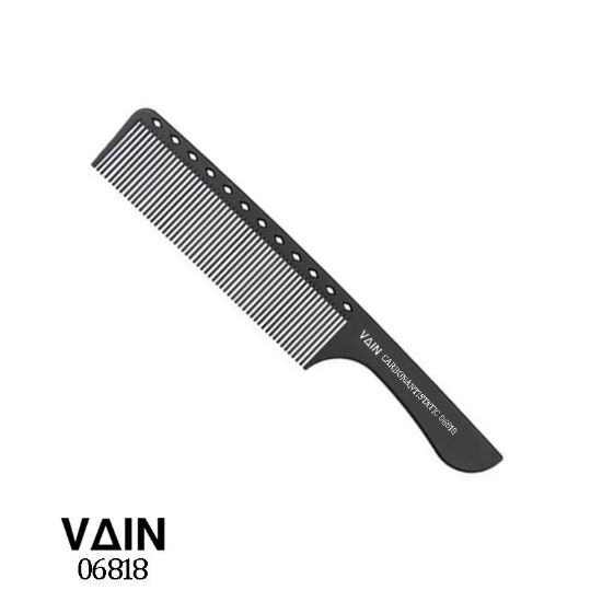 Picture of Vain Black Carbon Flat Top Clipper Comb || 21.5 * 3.5 || 6818