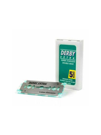 Picture of Derby Extra Super Stainless Double Edge Razor || 100 blades