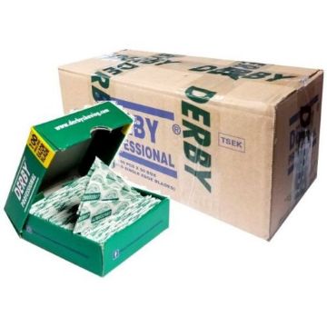 Show details for Derby Single Edge Razor Blades (50 Packs of 100 Blades ) || FULL BOX || Picture of Derby Single Edge Razor Blades (50 Packs of 100 Blades ) || FULL BOX ||