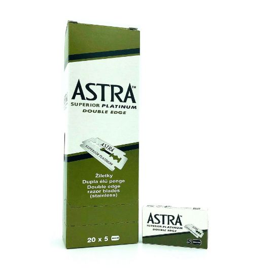 Picture of Astra Superior Platinum Double Edge Razor Blades || 100 Blades