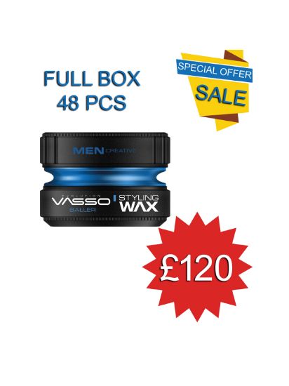 Picture of || BOX = 48 PCS || Vasso BALLER Hair Styling Wax || 150 ml