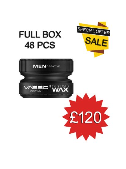 Picture of || BOX = 48 PCS || Vasso CROWN Hair Styling Wax || 150 ml