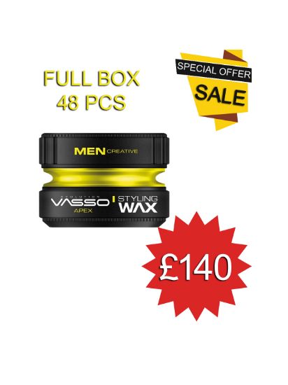 Picture of || BOX = 48 PCS || Vasso APEX Hair Styling Wax || 150 ml