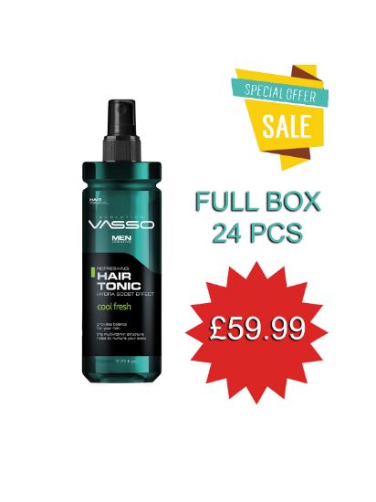 Picture of || BOX = 24 PCS || Vasso COOL FRESH Hair Tonic || 260 ml