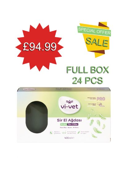 Picture of || BOX = 24 PCS || Vivet Hard Wax Green || 400 ml - copy