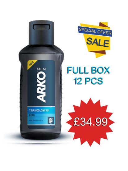 Picture of 12 PCS Arko Men Aftershave Cologne || Cool || 250 ml | BOX