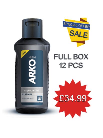 Picture of 12 PCS Arko Men Aftershave Cologne || Platinium || 250 ml | BOX