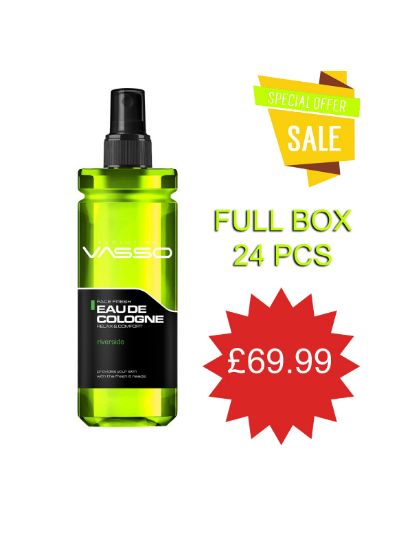 Picture of || BOX = 24 PCS || Vasso RIVERSIDE Cologne || 370 ml