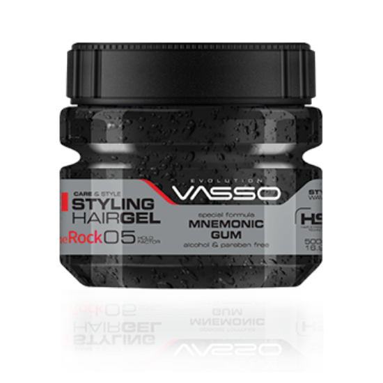 Picture of || BOX = 24 PCS || Vasso THE ROCK Hair Styling Gel || 500 ml