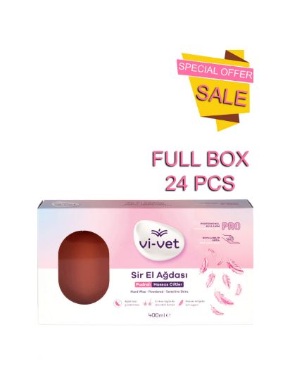 Picture of || BOX = 24 PCS || Vivet Hard Wax Pink|| 400 ml