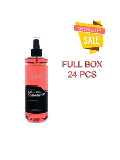 Picture of || BOX = 24 PCS || Vasso CRIMSON LOVE Cologne || 370 ml